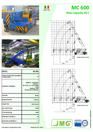 Ipari mobildaruk JMG MC 600