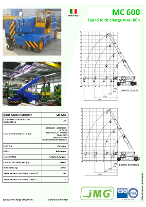 Ipari mobildaruk JMG MC 600