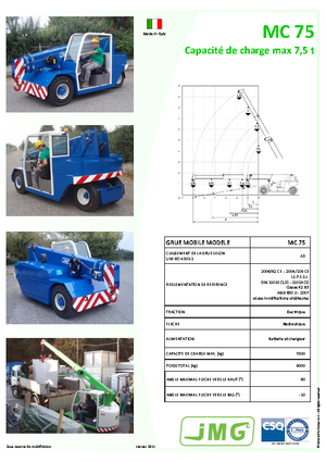 Ipari mobildaruk JMG MC 75