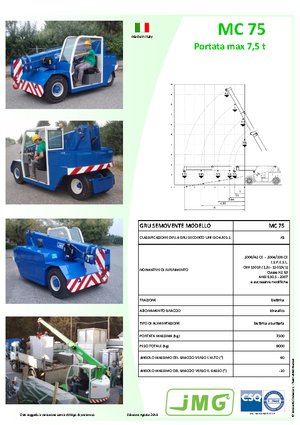 Ipari mobildaruk JMG MC 75