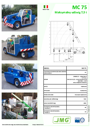 Ipari mobildaruk JMG MC 75