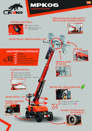 Ipari mobildaruk Jekko MPK06V