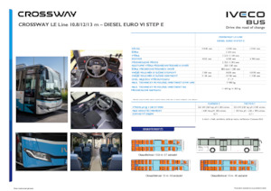 Helyközi buszok Iveco Crossway LE Line 10,8m