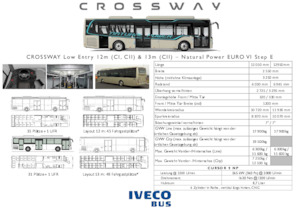 Helyközi buszok Iveco Crossway LE Natural power 13m 