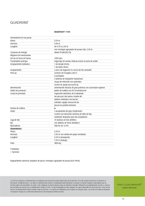 Kockabálázók Claas Quadrant 1150