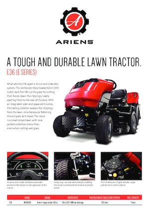 Fűnyíró és kertitraktorok Ariens E36