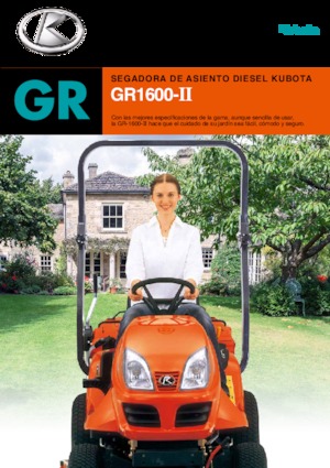 Fűnyíró és kertitraktorok Kubota GR1600-II 