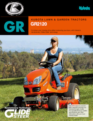 Fűnyíró és kertitraktorok Kubota GR2120 R 