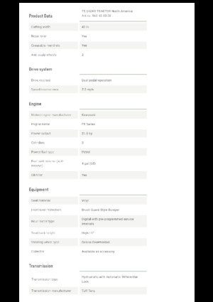 Fűnyíró és kertitraktorok Husqvarna TS 242XD