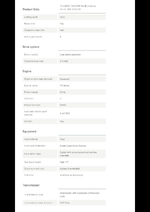 Fűnyíró és kertitraktorok Husqvarna TS 248XD