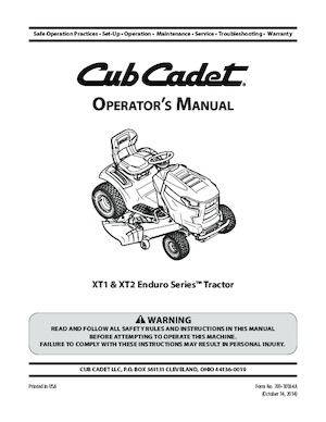 Fűnyíró és kertitraktorok Cub Cadet XT1 LT42