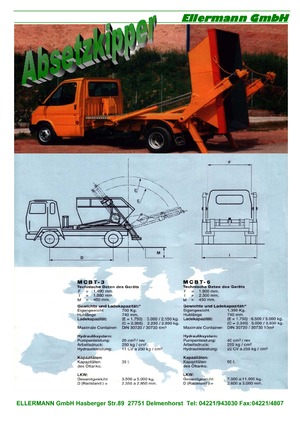 Konténeremelős tehergépkocsik Ellermann ASK 6 T