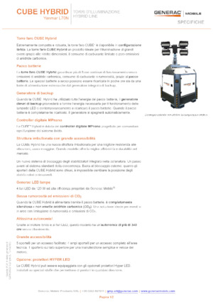 Világítóárbocok Generac Mobile Cube Hybrid