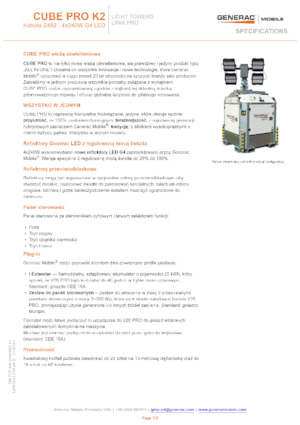 Világítóárbocok Generac Mobile Cube Pro