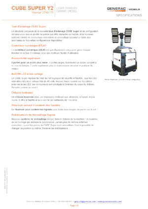 Világítóárbocok Generac Mobile Cube Super Y2