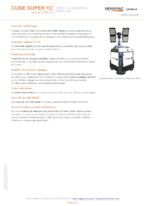 Világítóárbocok Generac Mobile Cube Super Y2