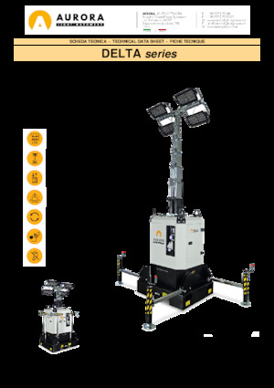 Világítóárbocok Aurora Delta 4x320W