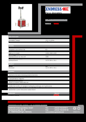 Világítóárbocok Endress EFA 840 S4 320 PLUG-IN 