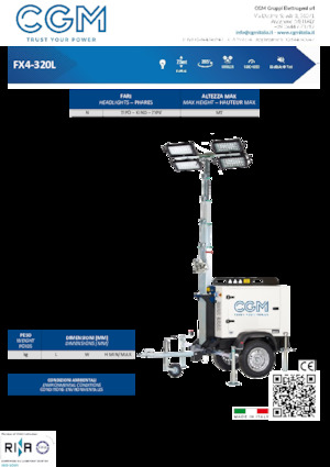 Világítóárbocok CGM FX4-320L