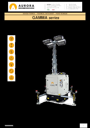 Világítóárbocok Aurora Gamma 4x160W