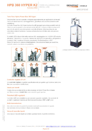 Világítóárbocok Generac Mobile HPB 360 Hyper K2