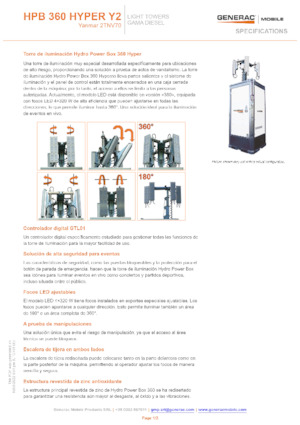 Világítóárbocok Generac Mobile HPB 360 Hyper Y2