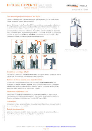 Világítóárbocok Generac Mobile HPB 360 Hyper Y2