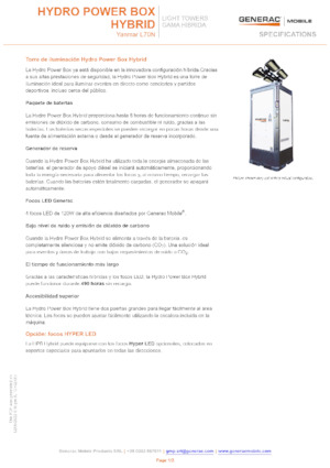 Világítóárbocok Generac Mobile Hydro Power Box Hybrid