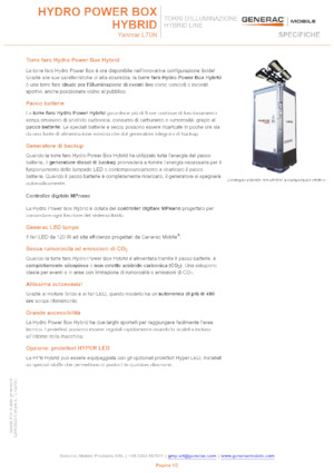 Világítóárbocok Generac Mobile Hydro Power Box Hybrid