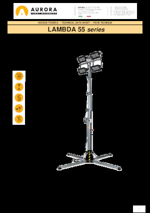 Világítóárbocok Aurora Lambda 55 4x75W