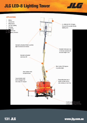Világítóárbocok JLG LED-8