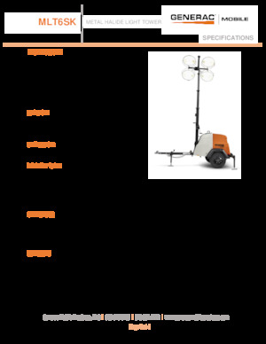 Világítóárbocok Generac Mobile MLT6 SK