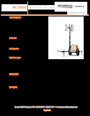 Világítóárbocok Generac Mobile MLT6 SM