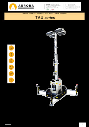Világítóárbocok Aurora Tau 4x320W