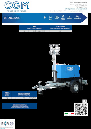 Világítóárbocok CGM UR4-320L