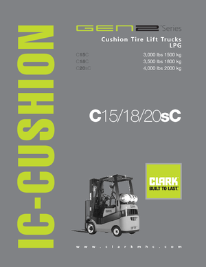 LPG targoncák Clark C20 s C