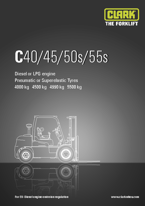 LPG targoncák Clark C50 s L