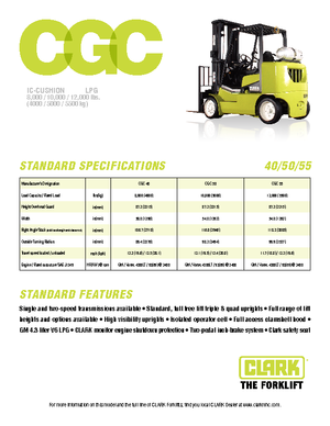 LPG targoncák Clark CGC 55