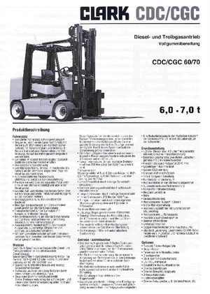 LPG targoncák Clark CGC 60