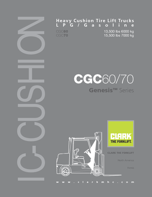 LPG targoncák Clark CGC 60