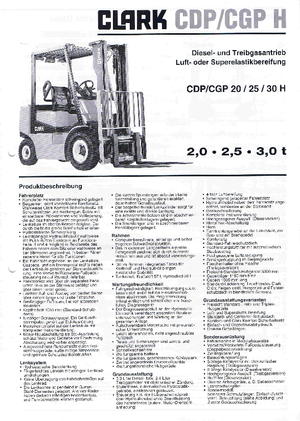 LPG targoncák Clark CGP 30 H