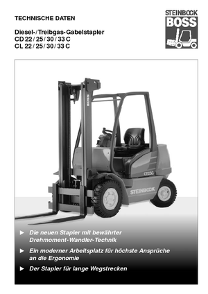 LPG targoncák Steinbock CL 33 C