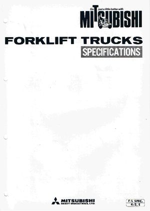 LPG targoncák Mitsubishi FG 20 T