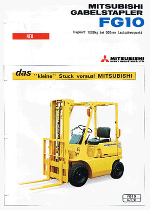 LPG targoncák Mitsubishi FG 10 T