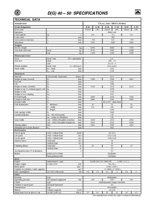 LPG targoncák Desta G 50