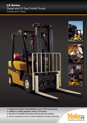 LPG targoncák Yale GLP 25 LX