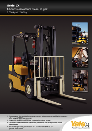 LPG targoncák Yale GLP 25 LX