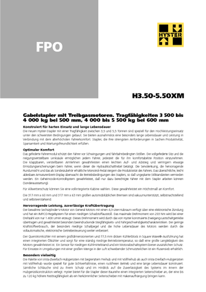 LPG targoncák Hyster H 5.00 XM