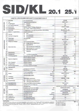 LPG targoncák Cesab SID/KL 25 G