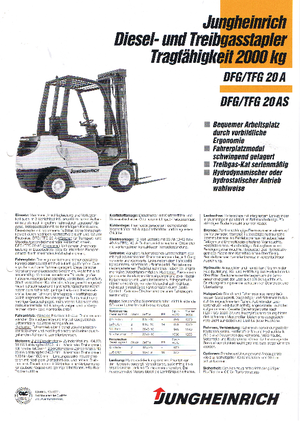 LPG targoncák Jungheinrich TFG-20 A